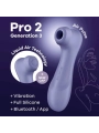 Pro 2 Generation 3 Lilac Bluetooth & App von Satisfyer Air Pulse