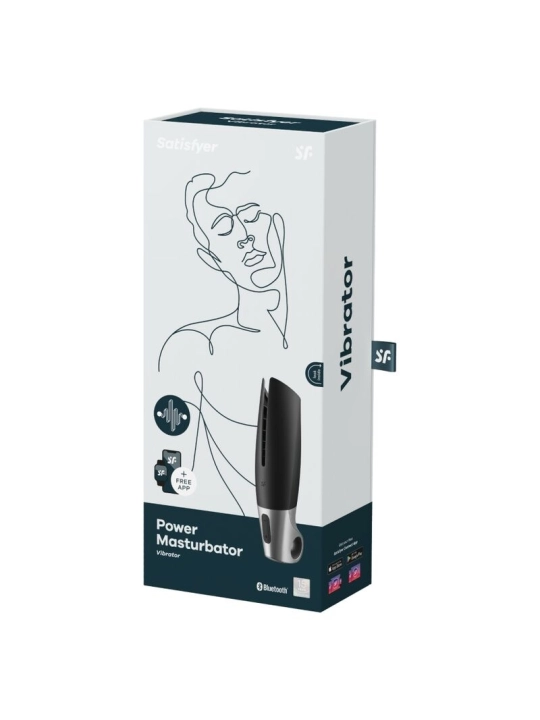 Power Masturbator Schwarz von Satisfyer Men