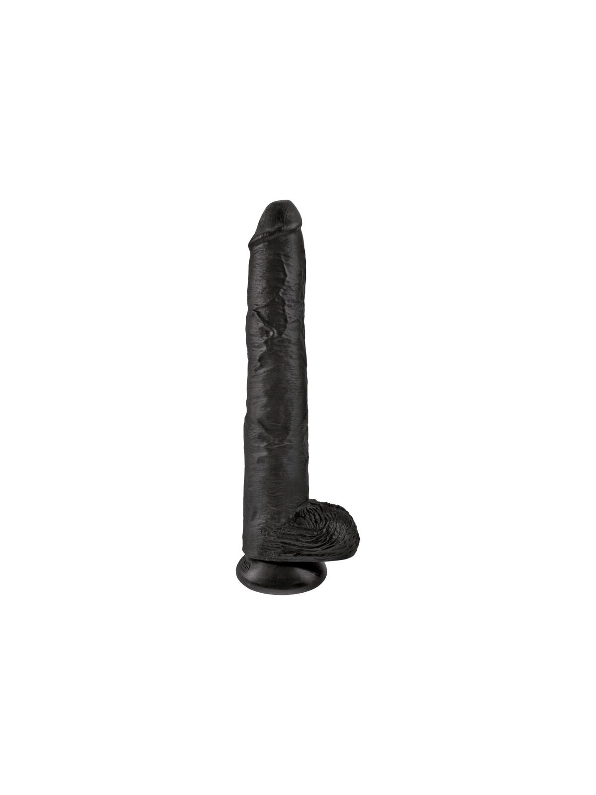 Realistischer Penis mit Eier 30.5 cm Schwarz von King Cock