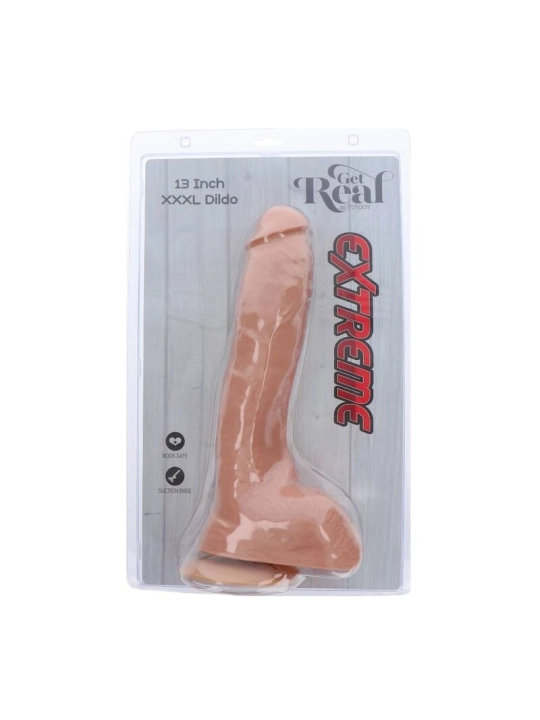 Extremer XXXL-Dildo 34 cm Beige von Get Real