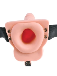 Verstellbares Gurt mit Fernbedienung, Realistischer Penis und Vibrator 15 cm von Fetish Fantasy Series