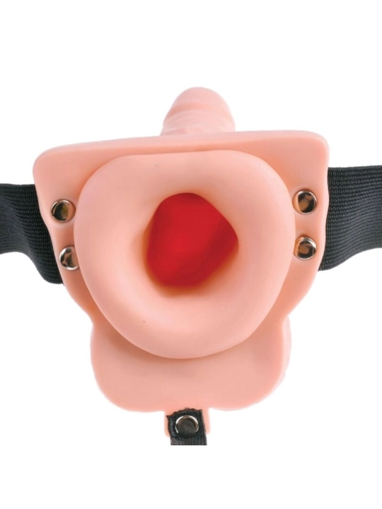 Verstellbares Gurt mit Fernbedienung, Realistischer Penis und Vibrator 15 cm von Fetish Fantasy Series