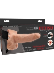 Verstellbares Gurt mit Fernbedienung, Realistischer Penis und Vibrator 15 cm von Fetish Fantasy Series