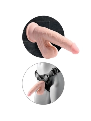 Plus 3d Dildo Swinging Balls 15.2 cm Helle Beige von King Cock Plus