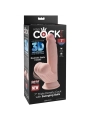 Plus 3d Dildo Swinging Balls 15.2 cm Helle Beige von King Cock Plus