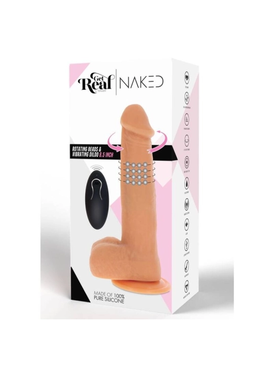 Rotierende Perlen, Die Dildo-Haut Vibrieren von Get Real