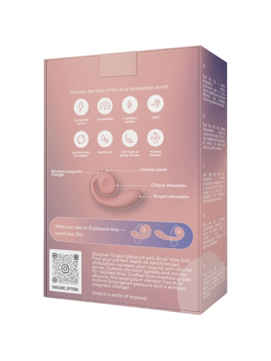 SNAIL VIBE - GIZI DUAL STIMULATOR ROSA