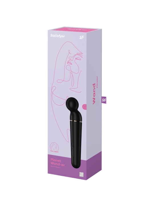 Planet Wand-Er Vibrator Massager Schwarz von Satisfyer Wand