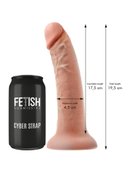 Harness mit Fernbedienbares Dildo Watchme M Technologie von Fetish Submissive Cyber Strap