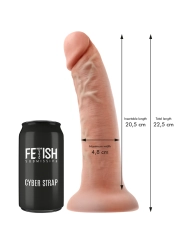 Harness mit Fernbedienbares Dildo Watchme L-Technologie von Fetish Submissive Cyber Strap