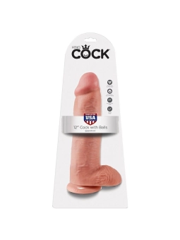 KING COCK - DOUBLE TROUBLE DOPPELDILDO 46 CM KLAR