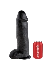 12 Dildo Schwarz mit Eier 30.48 cm von King Cock