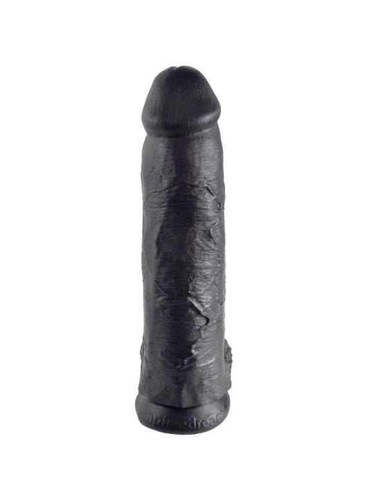 12 Dildo Schwarz mit Eier 30.48 cm von King Cock