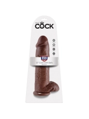 12 Dildo Braun mit Eier 30.48 cm von King Cock