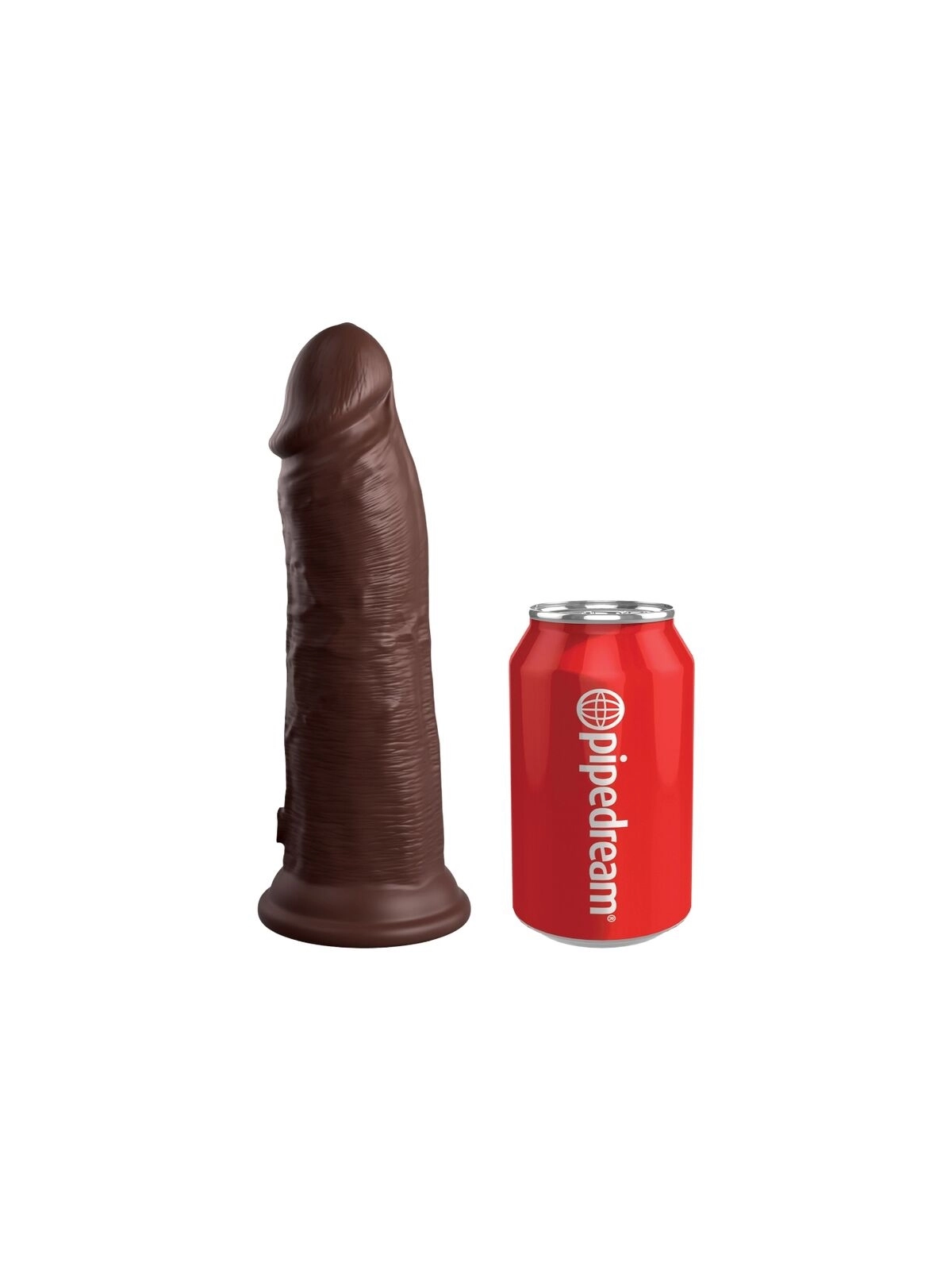 Elite Realistischer Silikondildo 20.3 cm Braun von King Cock