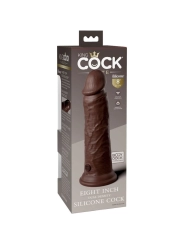 Elite Realistischer Silikondildo 20.3 cm Braun von King Cock