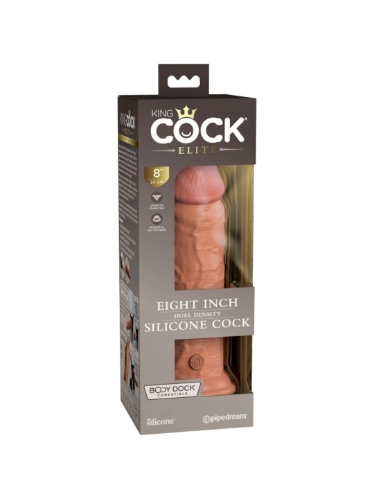 Elite Realistischer Silikondildo 20.3 cm Karamell von King Cock