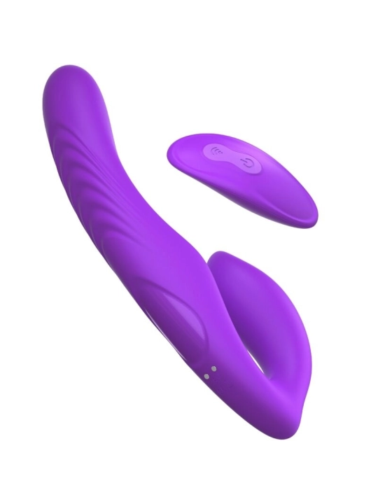 Doppelpenetrationsvibrator mit Fernbedienung, 9 Violette Stufen von Fantasy For Her