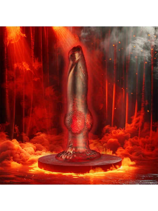 Prometheus Dildo Titan in Flames Wiederaufladbare Fernbedienung von Epic