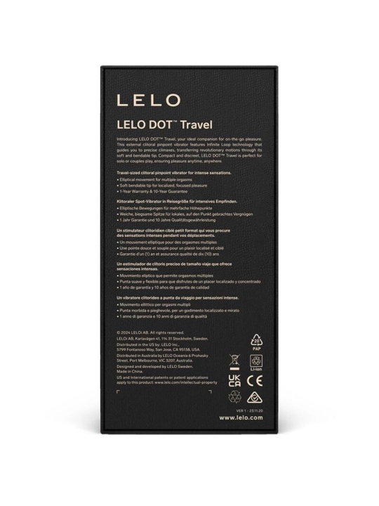 Dot Travel Klitoris-Stimulator Lila von Lelo