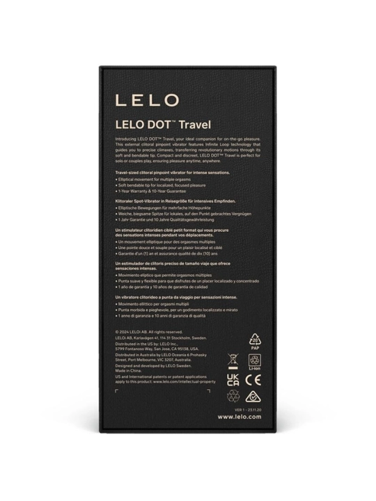 Dot Travel Klitoris-Stimulator Rosa von Lelo