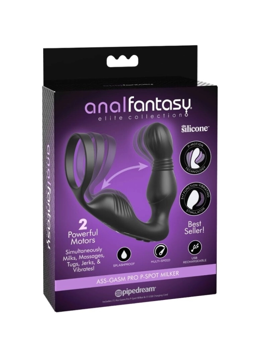 Vibrierendes und Wiederaufladbares Prostatamassager von Anal Fantasy Elite Collection