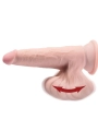 Plus 3d Dildo Swinging Balls 24.5 cm Helle Beige von King Cock Plus