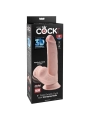 Plus 3d Dildo Swinging Balls 24.5 cm Helle Beige von King Cock Plus