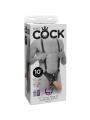 25,5 cm Hollow Strap-On Suspender System Flesh von King Cock