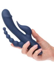 Vibrator Dreifach-Orgasmus Blau von Calexotics