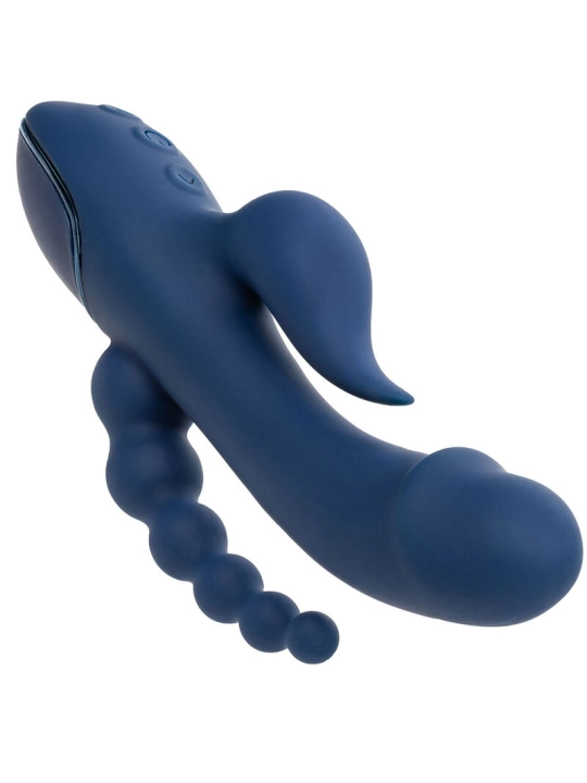 Vibrator Dreifach-Orgasmus Blau von Calexotics