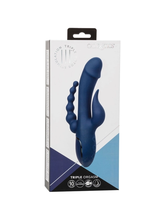 Vibrator Dreifach-Orgasmus Blau von Calexotics