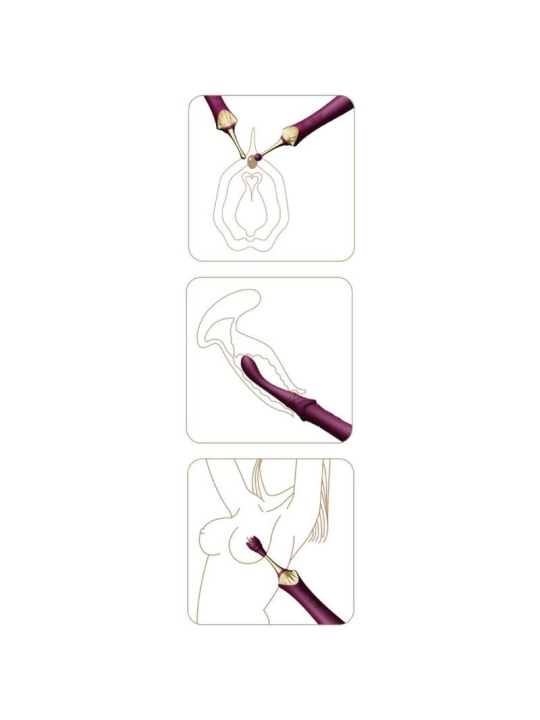 Bess 2 Clitoral Massager Purple von Zalo