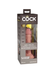 Elite Realistischer Dildo mit Vibration und Silikon 15.2 cm von King Cock