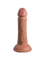 Elite Realistischer Dildo mit Vibration und Silikon 15.2 cm Karamell von King Cock