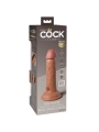 Elite Realistischer Dildo mit Vibration und Silikon 15.2 cm Karamell von King Cock