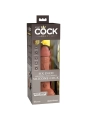 Elite Realistischer Dildo mit Vibration und Silikon 15.2 cm Karamell von King Cock