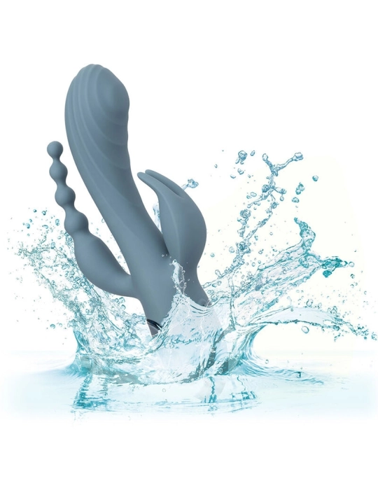 Vibrator Triple Ecstasy Grau von Calexotics