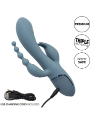 Vibrator Triple Ecstasy Grau von Calexotics