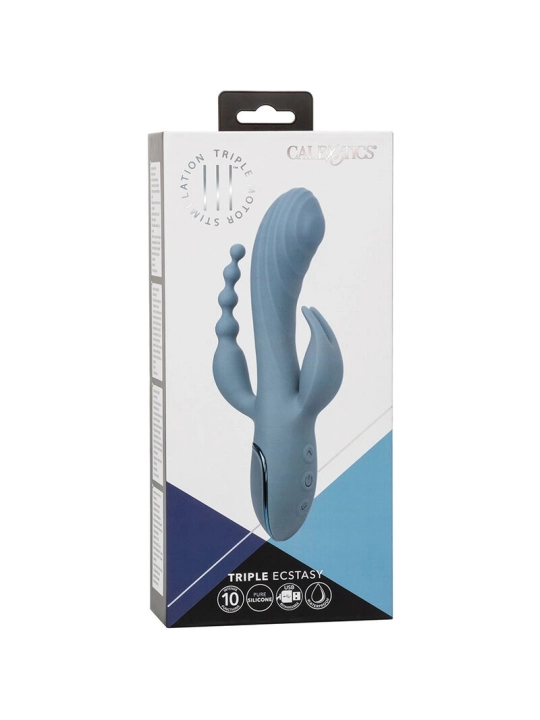 Vibrator Triple Ecstasy Grau von Calexotics