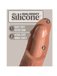 Elite Bequemer Verstellbarer Gurt mit Dildo 17.8 cm von King Cock