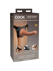 Elite Bequemer Verstellbarer Gurt mit Dildo 17.8 cm von King Cock