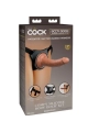 Elite Bequemer Verstellbarer Gurt mit Dildo 17.8 cm von King Cock