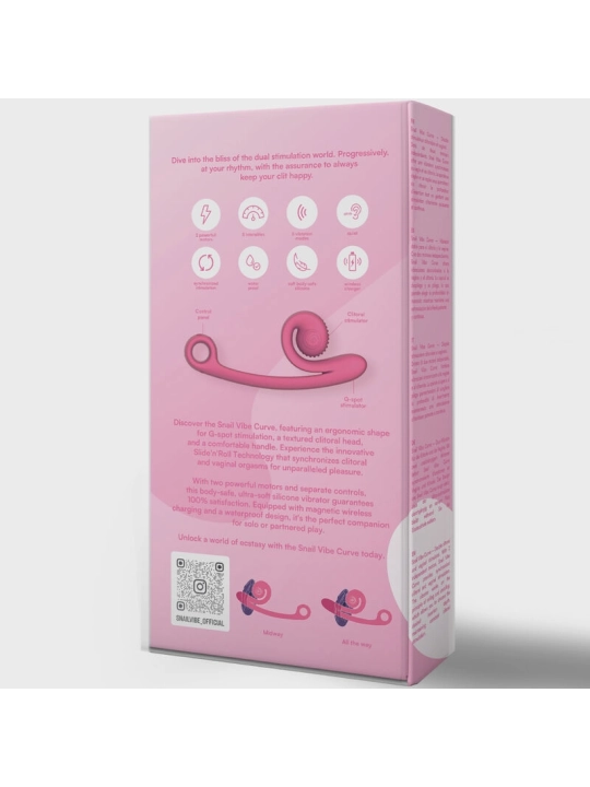 Curve Vibrator Rosa von Snail Vibe