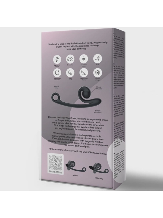 Curve Vibrator Schwarz von Snail Vibe