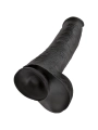 Realistischer Penis mit Eier 34.2 cm Schwarz von King Cock