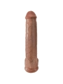 Realistischer Penis mit Kugeln 34.2 cm Karamell von King Cock