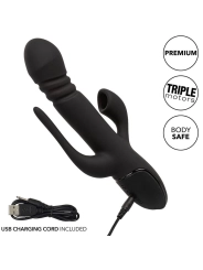 Vibrator Triple Euphoria Schwarz von Calexotics