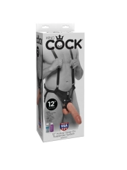 30,5 cm Hollow Strap-On Suspender System - Fleisch von King Cock