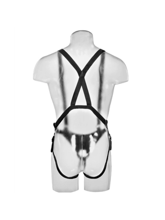 30,5 cm Hollow Strap-On Suspender System - Fleisch von King Cock